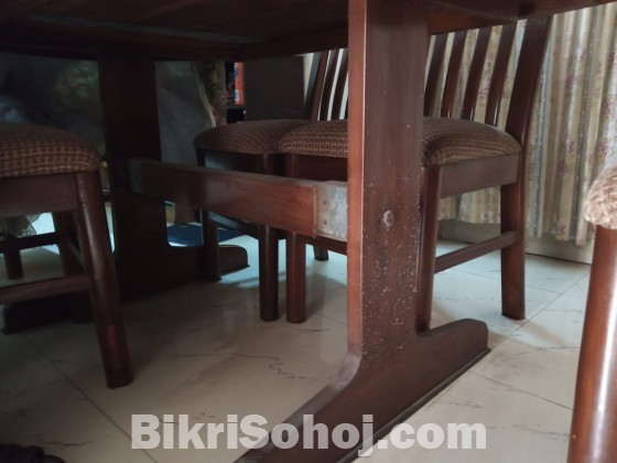 6 Chair with Dining table.